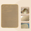 Cat Litter Mat Double Layer Waterproof Urine Proof Trapping Mat Easy to Clean Non-Slip Toilet Pad Cat Scratch Pad Large Foot Pad