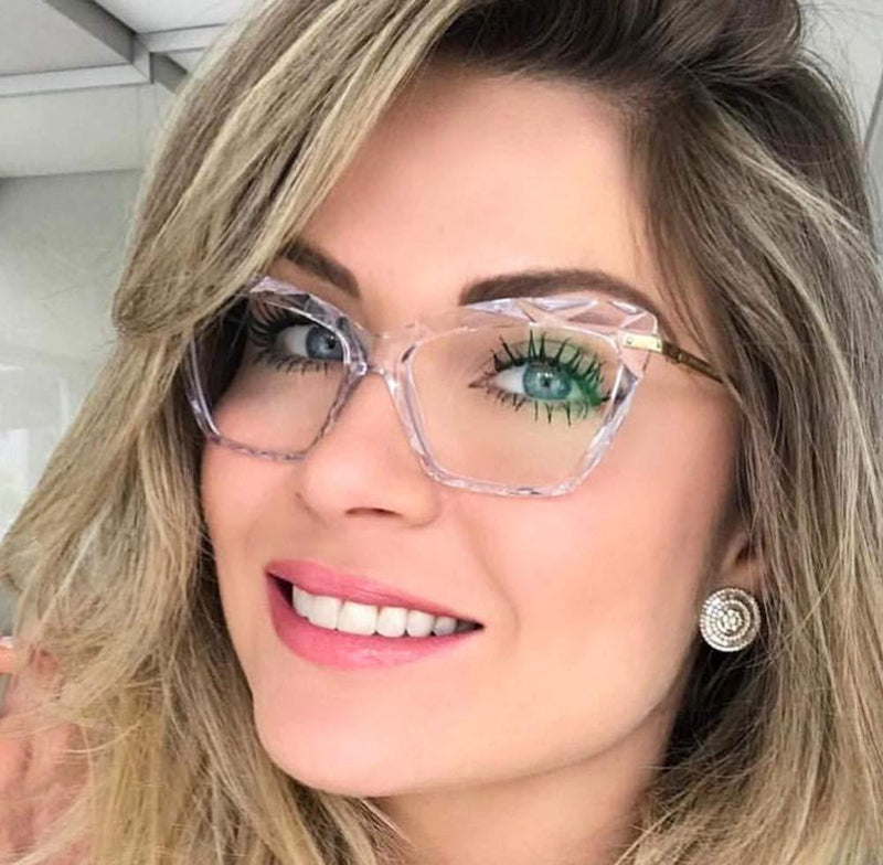 Óculos de Grau Feminino Gatinho Diamante - Armação de Grau - FRETE GRÁTIS - Preços ao Alcance