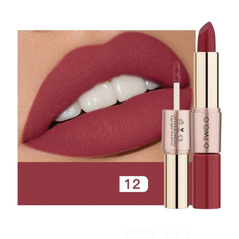 Batom Matte e Batom Líquido O.TWO.O 2 em 1 - Preços ao Alcance