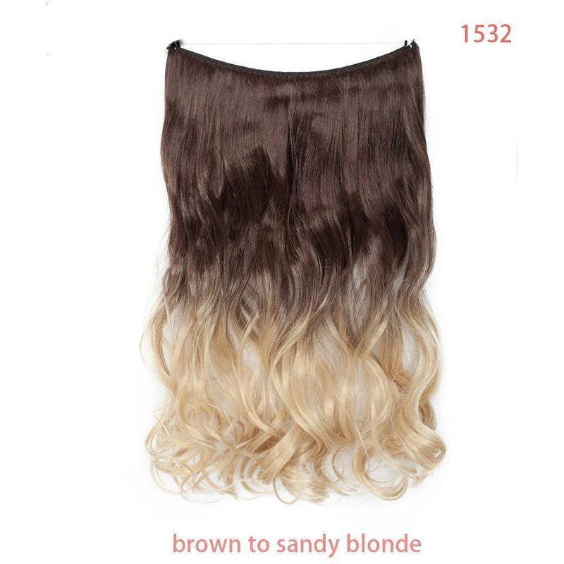 Mega Hair Invisível - Aplique de Cabelos Cacheados - Preços ao Alcance