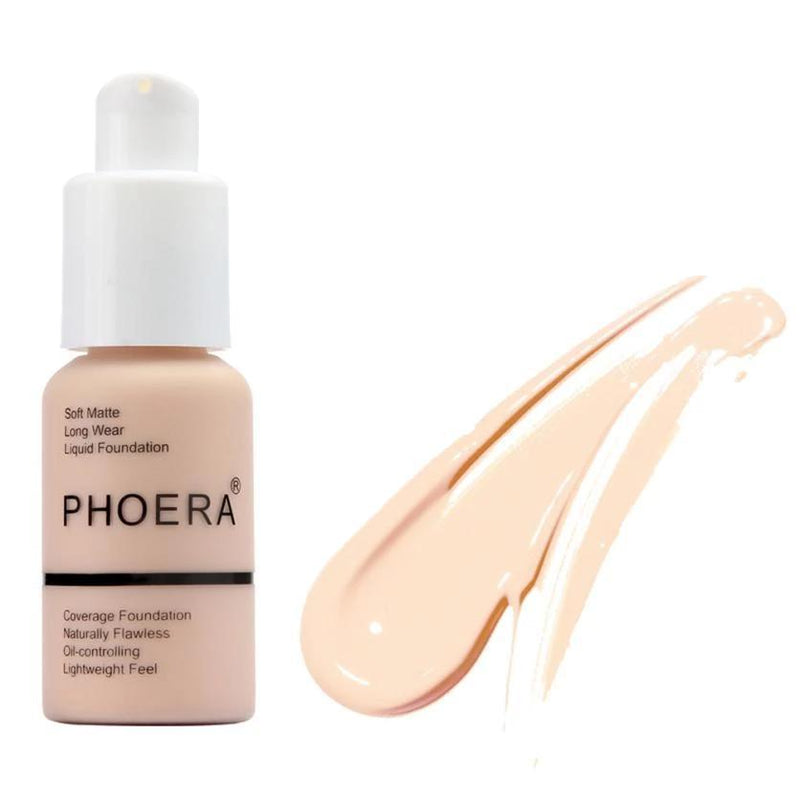 Base Facial Longa Duração - Phoera - Preços ao Alcance