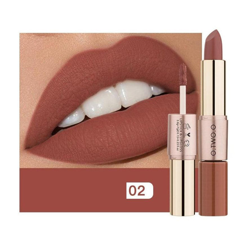 Batom Matte e Batom Líquido O.TWO.O 2 em 1 - Preços ao Alcance