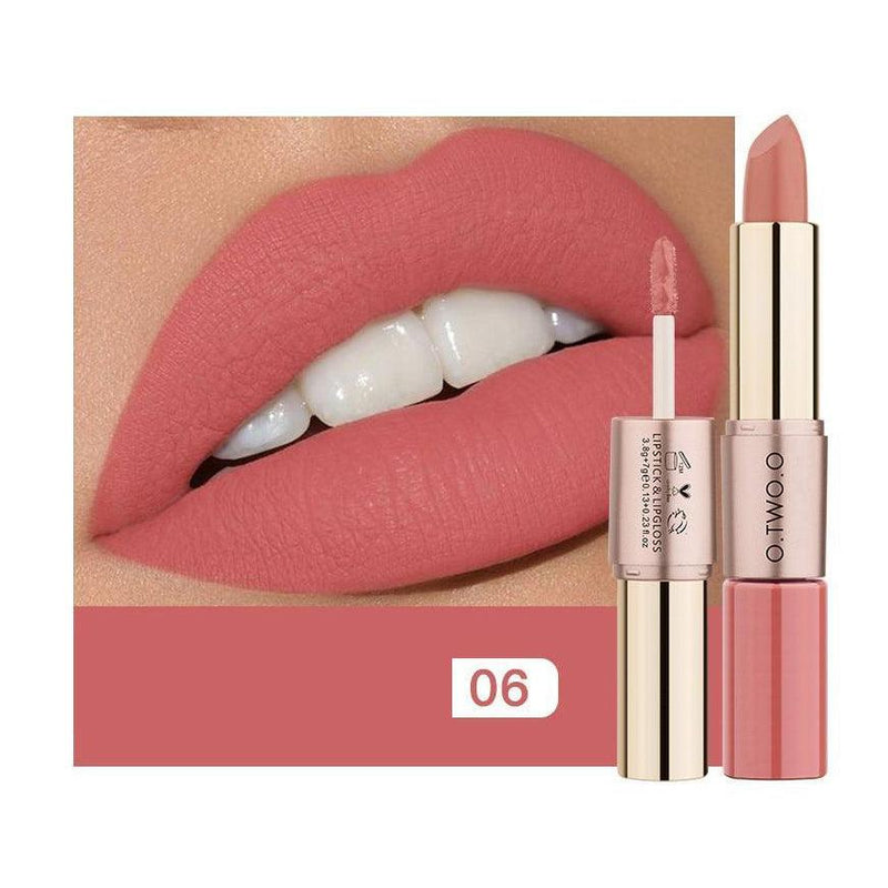 Batom Matte e Batom Líquido O.TWO.O 2 em 1 - Preços ao Alcance