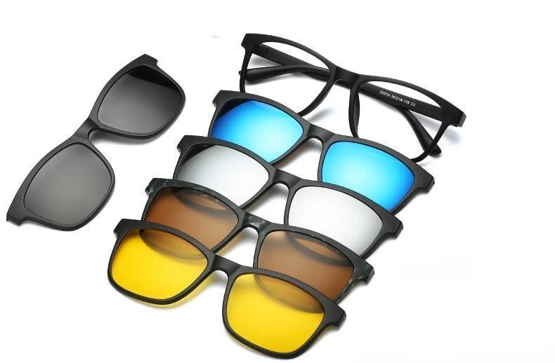 Óculos New Retro - 5 em 1 Original com Imã - Frete Gratis - Preços ao Alcance