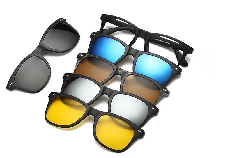 Óculos New Retro - 5 em 1 Original com Imã - Frete Gratis - Preços ao Alcance