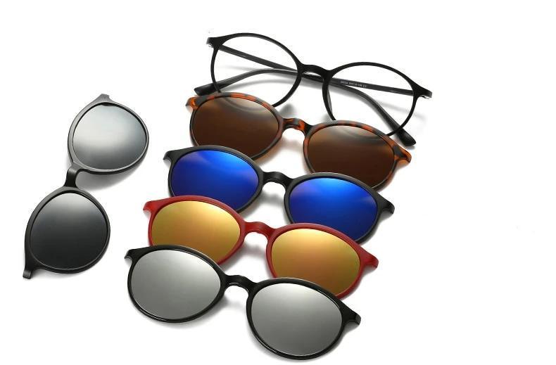 Óculos New Retro - 5 em 1 Original com Imã - Frete Gratis - Preços ao Alcance