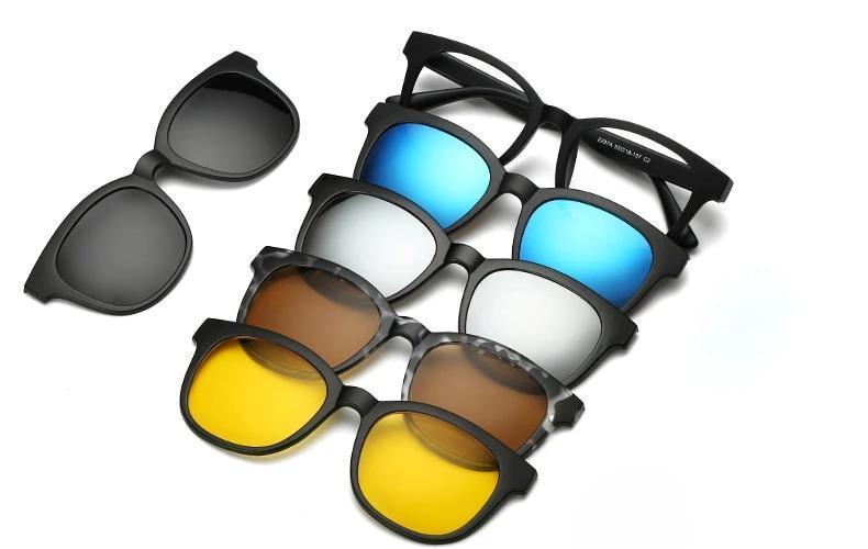 Óculos New Retro - 5 em 1 Original com Imã - Frete Gratis - Preços ao Alcance