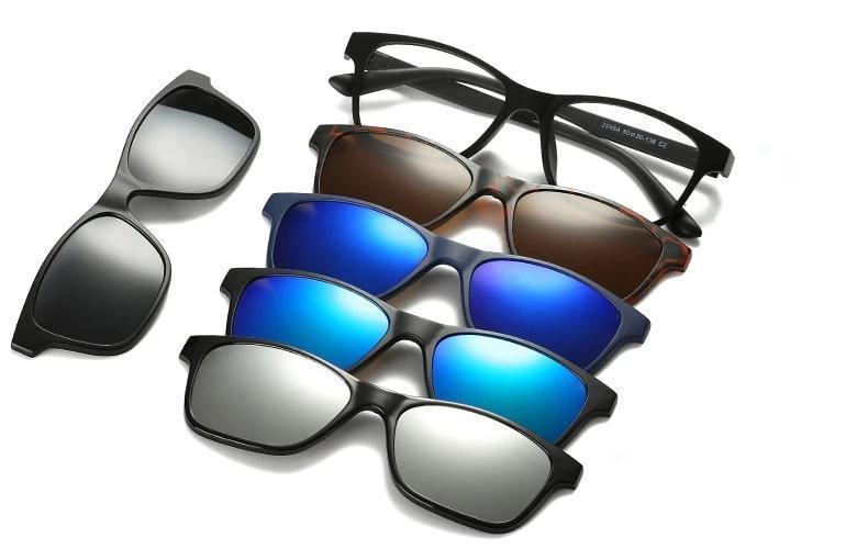Óculos New Retro - 5 em 1 Original com Imã - Frete Gratis - Preços ao Alcance