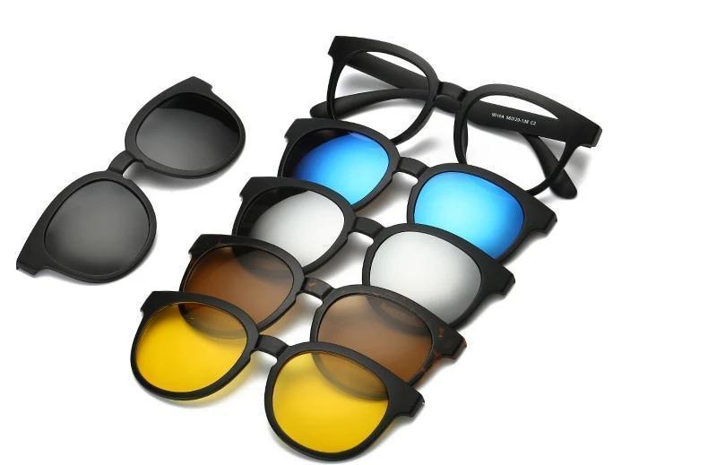 Óculos New Retro - 5 em 1 Original com Imã - Frete Gratis - Preços ao Alcance