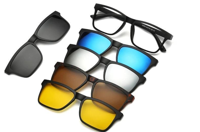 Óculos New Retro - 5 em 1 Original com Imã - Frete Gratis - Preços ao Alcance
