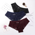 Calcinha em Renda Sexy Lace - Kit com 3 peças - Preços ao Alcance