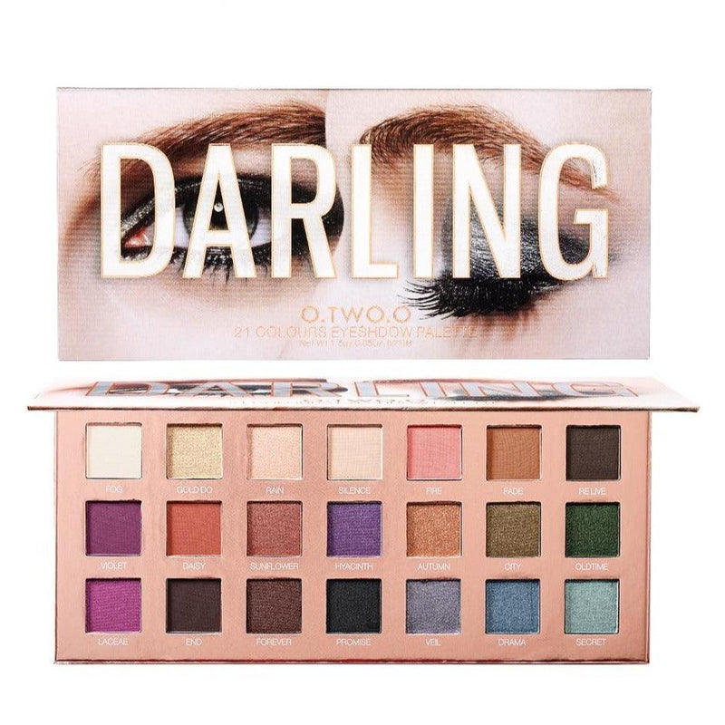 Paleta de Sombras O.TWO.O Glitter - 21 Cores - Preços ao Alcance