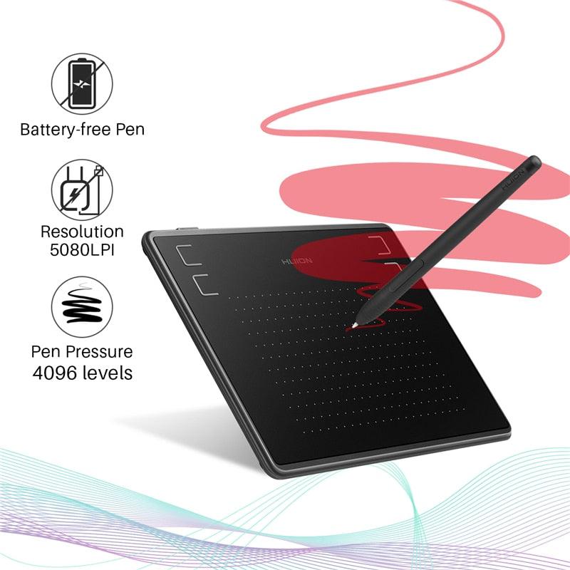 Mesa Digitalizadora Desenho Gráfico e Digital HUION H430P - Preços ao Alcance