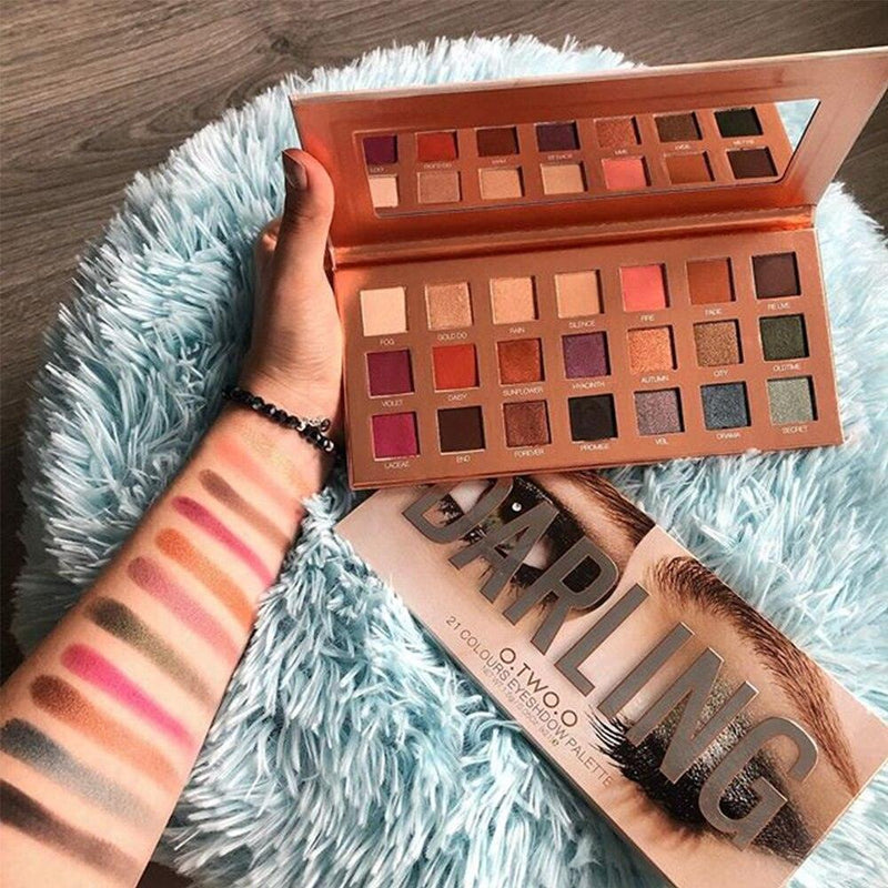 Paleta de Sombras O.TWO.O Glitter - 21 Cores - Preços ao Alcance