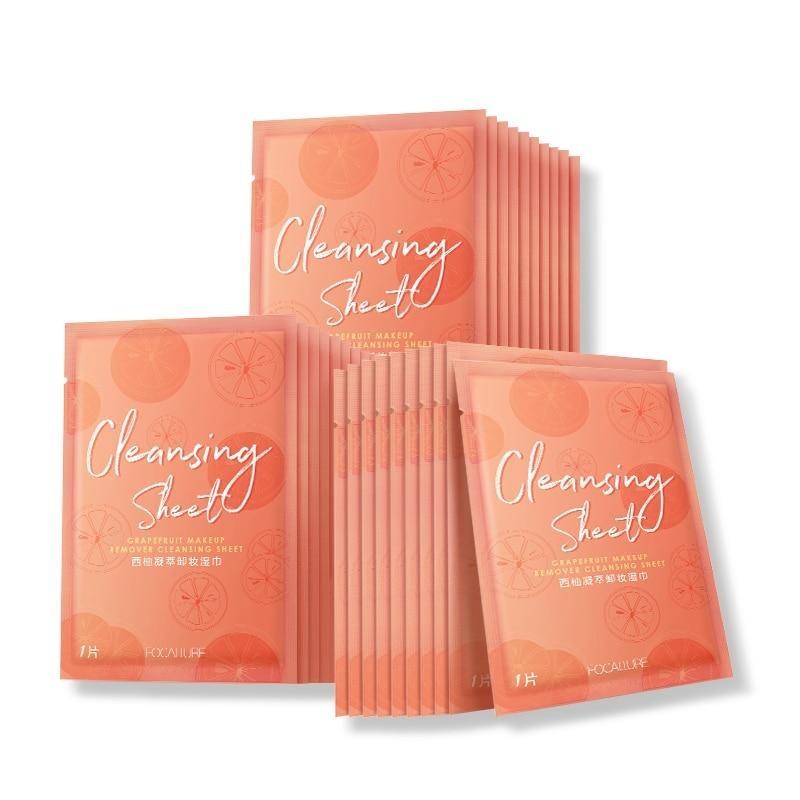 Lenço Demaquilante Focallure Grapefruit - Preços ao Alcance