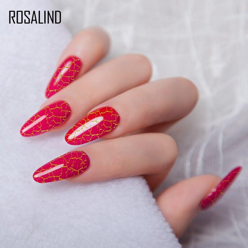 Esmalte de Unha Gel Rosalind - Efeito Crackle - Preços ao Alcance