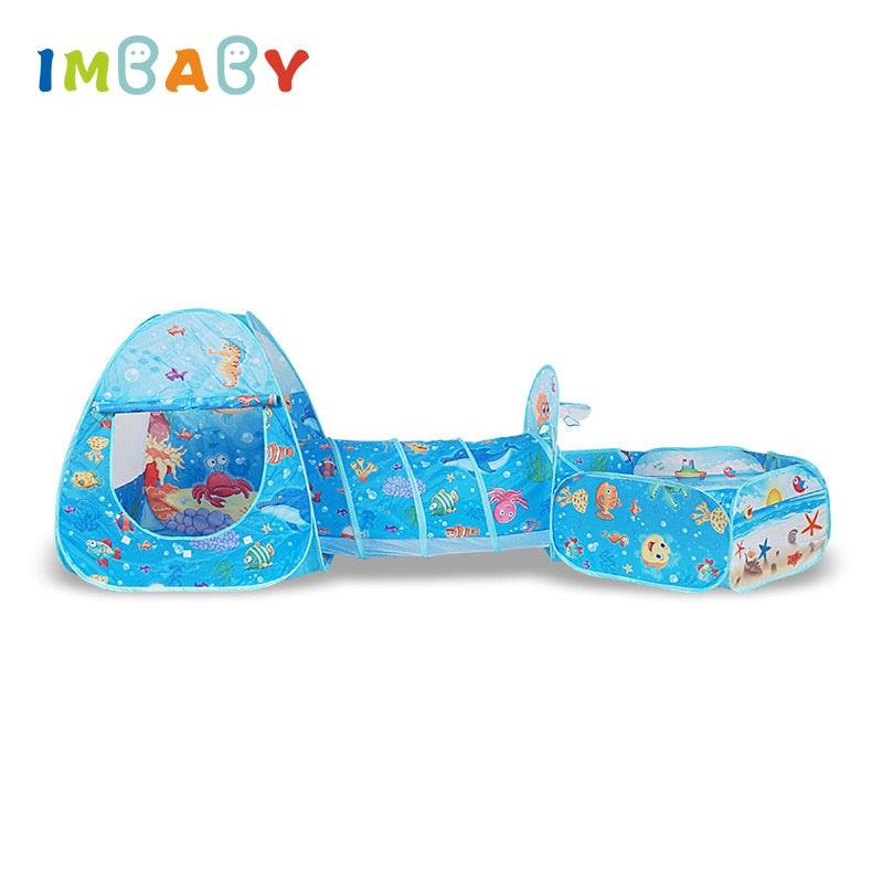 Piscina de Bolinha Infantil 3 em 1 - Play Tent Imbaby - Preços ao Alcance