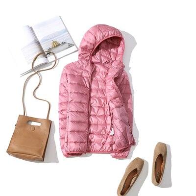 Jaqueta Feminina Puffer com Capuz - Preços ao Alcance
