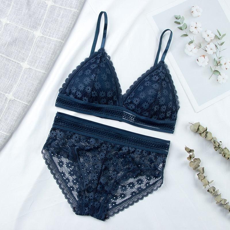 Conjunto Lingerie em Renda Fancy - Preços ao Alcance