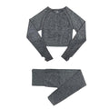 Conjunto Feminino Fitness Yoga Manga Longa - 2 peças - Preços ao Alcance