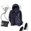 Jaqueta Feminina Puffer com Capuz - Preços ao Alcance