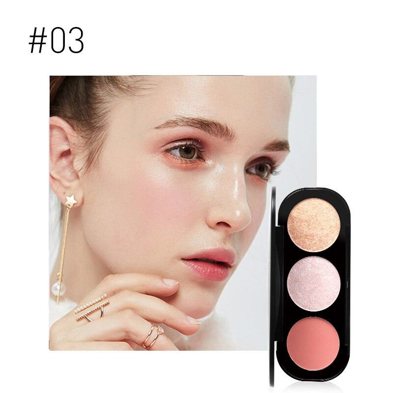 Paleta de Iluminador Focallure - 3 Cores - Preços ao Alcance