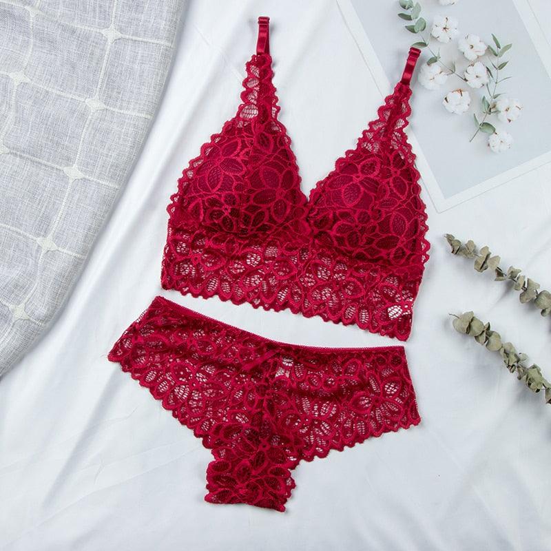Conjunto Lingerie em Renda Basic - Preços ao Alcance