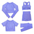Conjunto Feminino Fitness Yoga - 5 peças - Preços ao Alcance