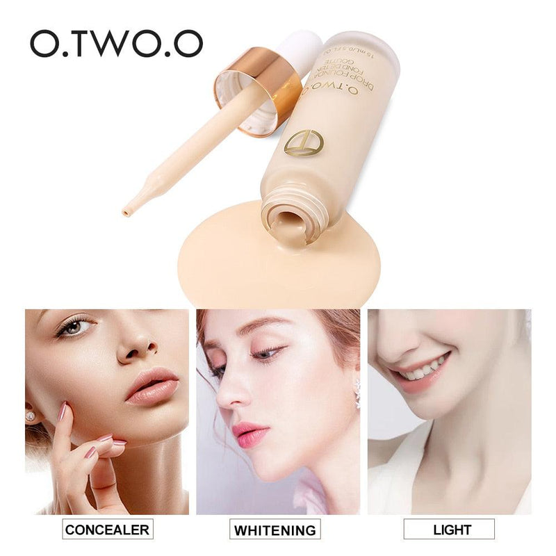 Kit Maquiagem Facial O.TWO.O - Corretivo, Base e Pó - Preços ao Alcance