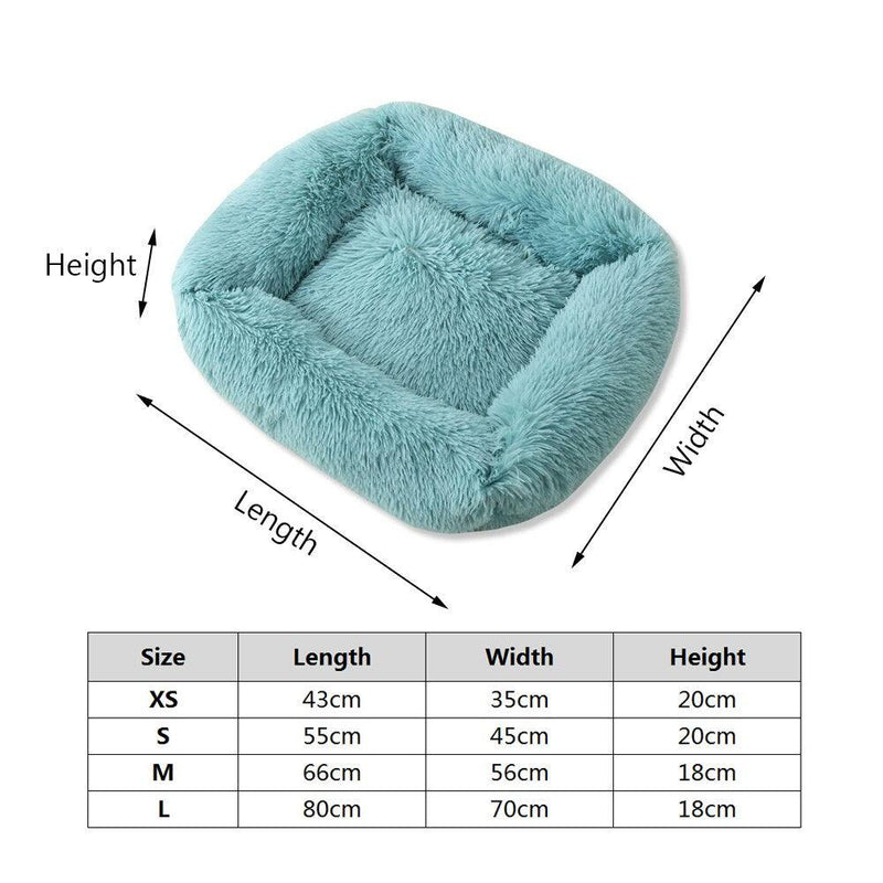Cama para Cachorros e Gatos - Plush Square - Preços ao Alcance