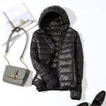Jaqueta Feminina Puffer com Capuz - Preços ao Alcance