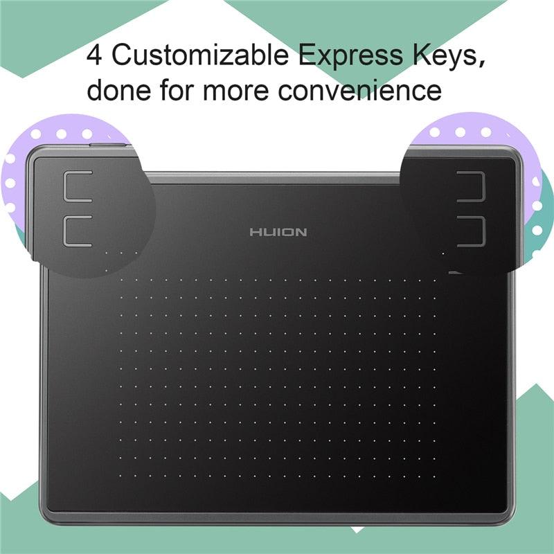 Mesa Digitalizadora Desenho Gráfico e Digital HUION H430P - Preços ao Alcance