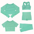 Conjunto Feminino Fitness Yoga - 5 peças - Preços ao Alcance