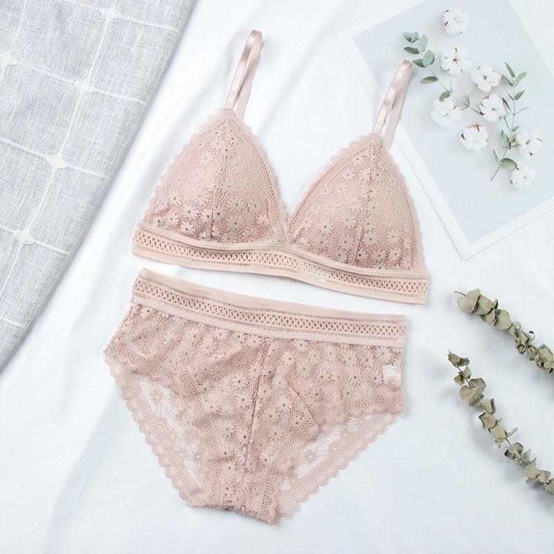Conjunto Lingerie em Renda Fancy - Preços ao Alcance