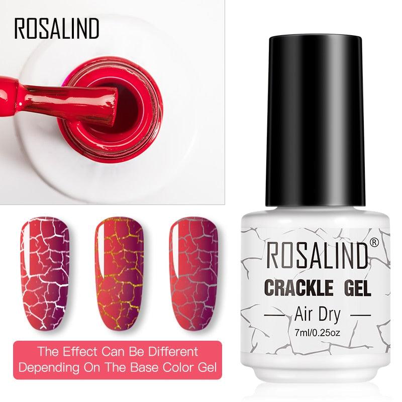 Esmalte de Unha Gel Rosalind - Efeito Crackle - Preços ao Alcance