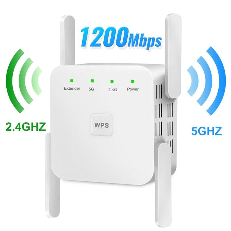 Repetidor WiFi Wireless 2.4G 5Ghz 1200Mbps - Preços ao Alcance
