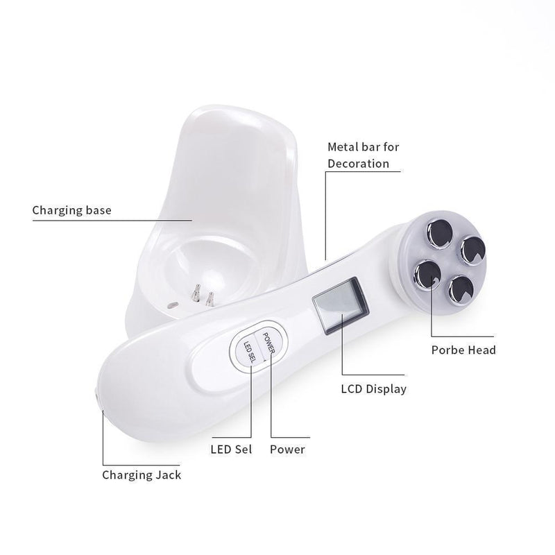 Aparelho Tratamento Fototerapia Facial Led - 5 em 1 - Preços ao Alcance