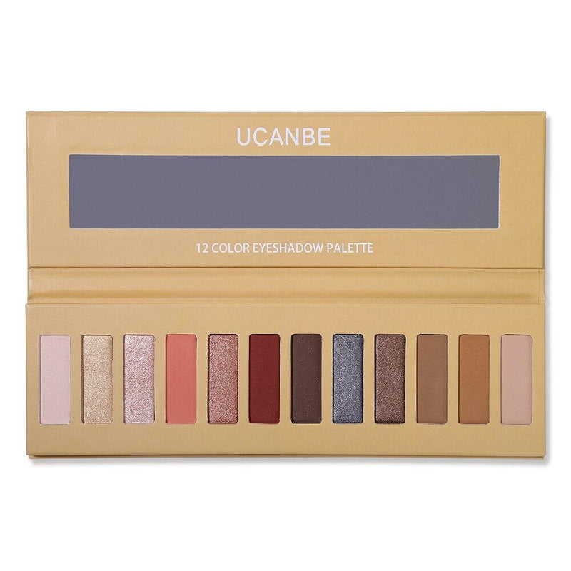 Paleta de Sombras UCANBE - 12 Cores - Preços ao Alcance