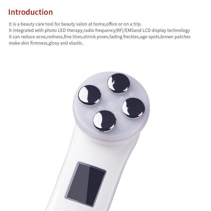 Aparelho Tratamento Fototerapia Facial Led - 5 em 1 - Preços ao Alcance