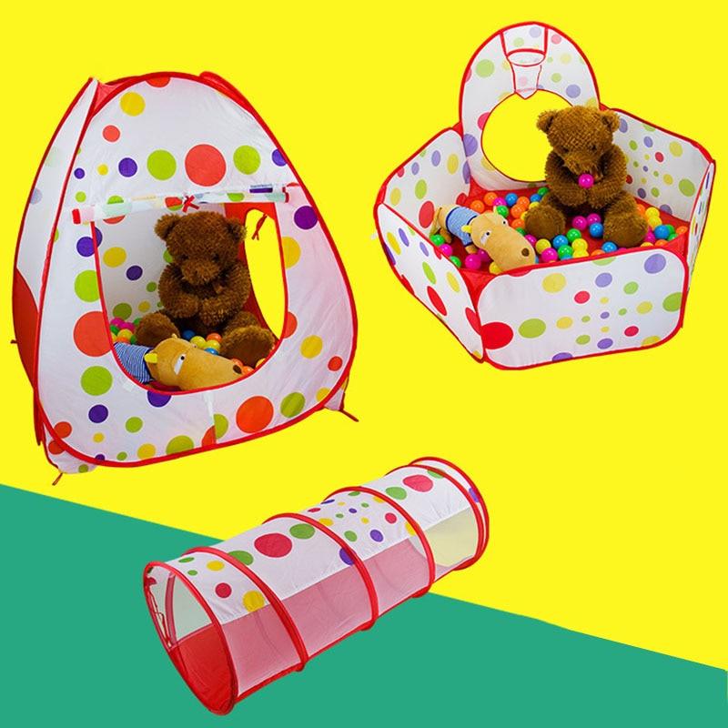 Piscina de Bolinha Infantil 3 em 1 - Play Tent Imbaby - Preços ao Alcance