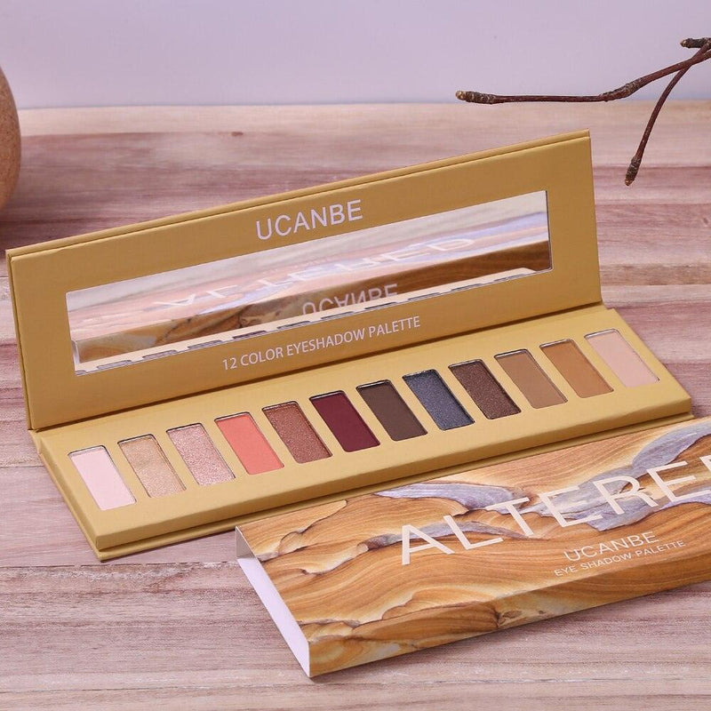 Paleta de Sombras UCANBE - 12 Cores - Preços ao Alcance