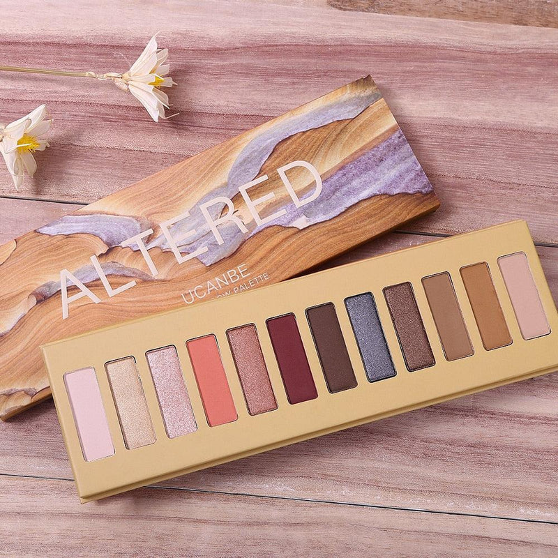 Paleta de Sombras UCANBE - 12 Cores - Preços ao Alcance