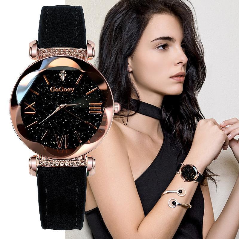 Relógio Luxo Feminino Céu Estrelado Diamante - Frete Gratis - Preços ao Alcance
