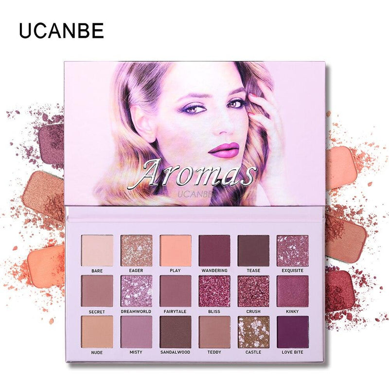 Paleta de Sombras UCANBE - 18 Cores - Preços ao Alcance