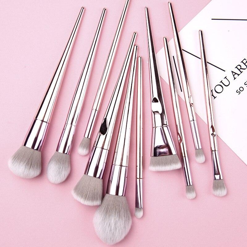Kit Pincéis para Maquiagem O.TWO.O - 10 Peças - Preços ao Alcance