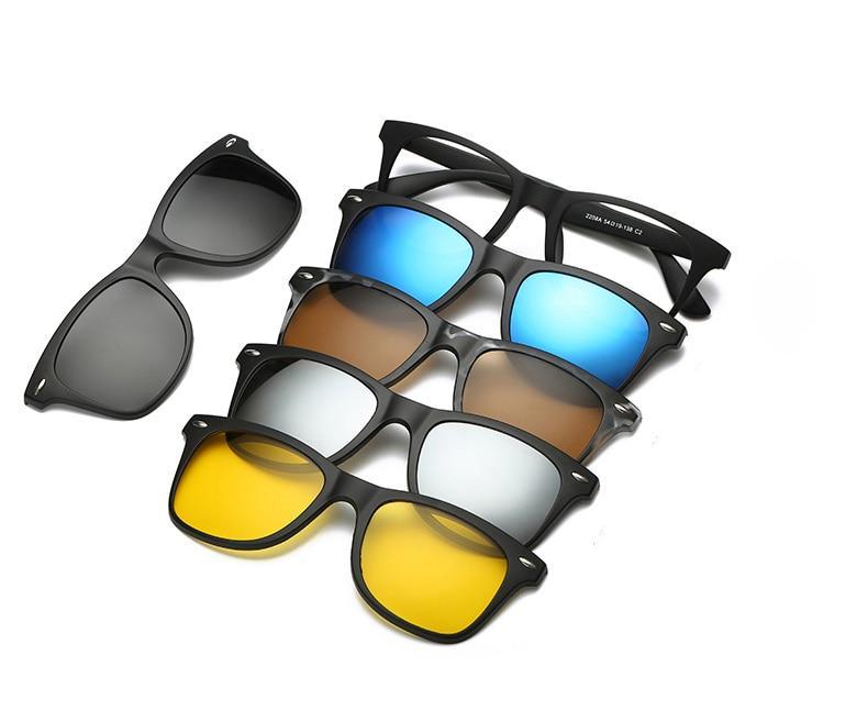 Óculos New Retro - 5 em 1 Original com Imã - Frete Gratis - Preços ao Alcance