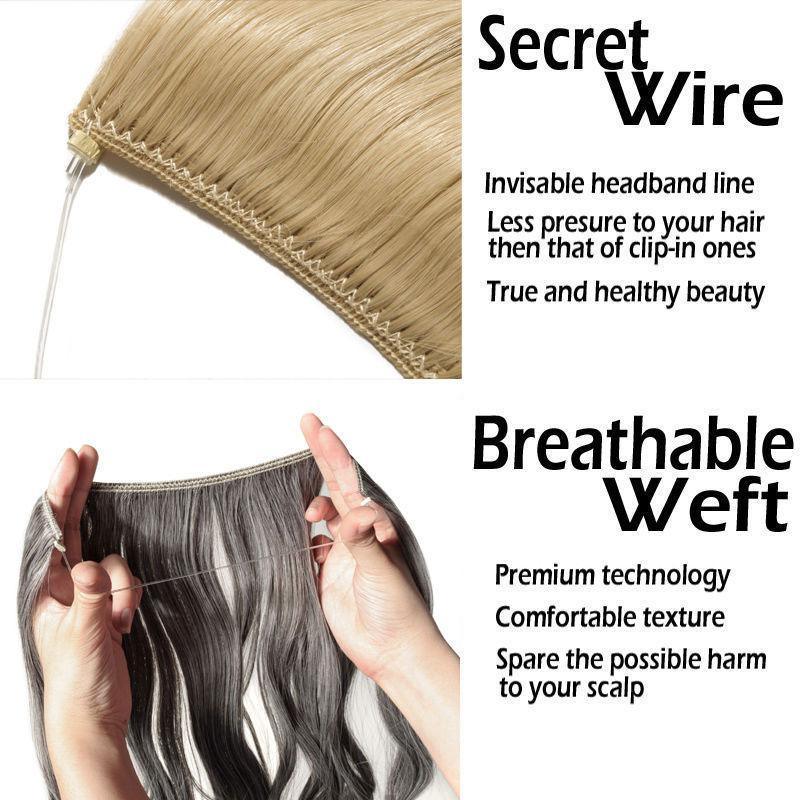 Mega Hair Invisível - Aplique de Cabelos Cacheados - Preços ao Alcance