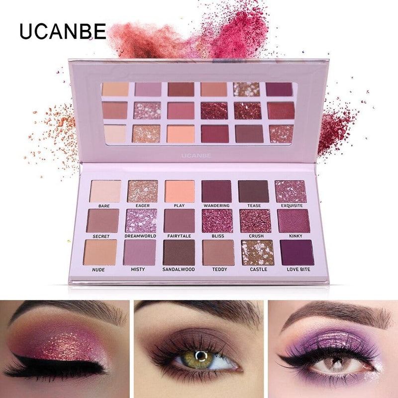Paleta de Sombras UCANBE - 18 Cores - Preços ao Alcance