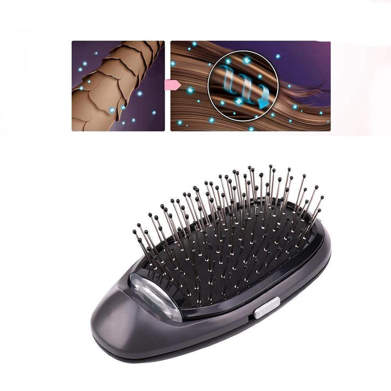 Escova de Cabelo Iônica Elétrica - Anti Frizz - Preços ao Alcance