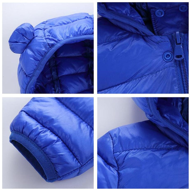 Jaqueta Infantil Puffer com Capuz - Basic Colors - Preços ao Alcance